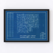 Bartholomew County Vintage Map 1936