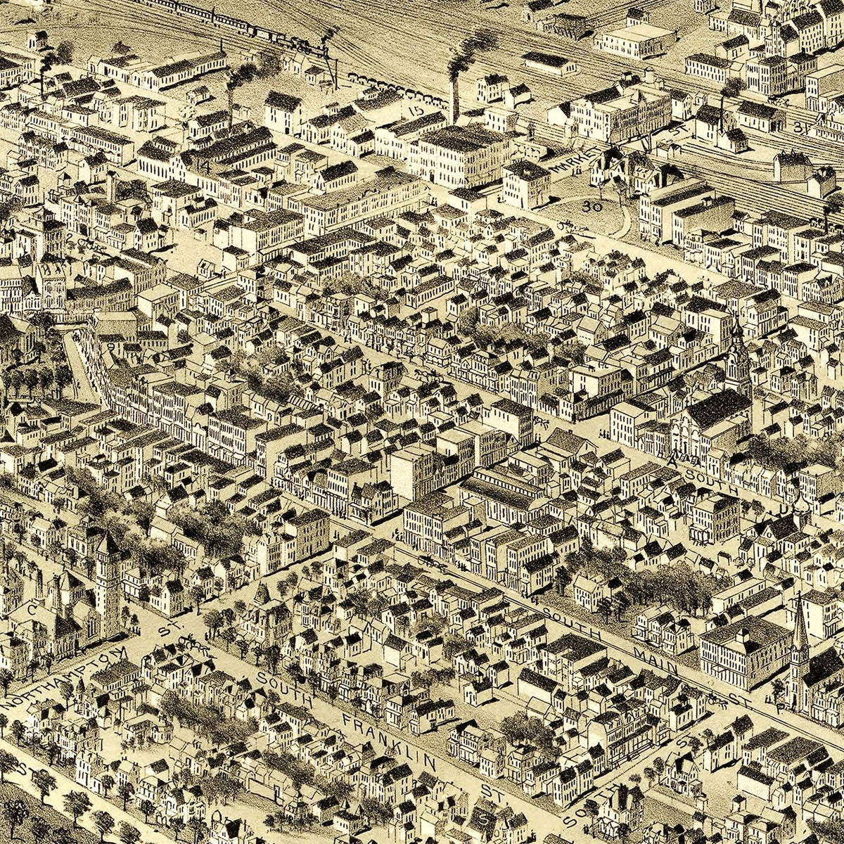Vintage Wilkes-Barre Pennsylvania Maps