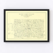 Boone County Vintage Map 1911