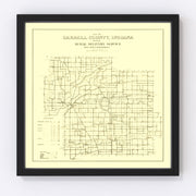Carroll County Vintage Map 1910