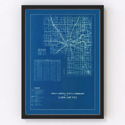 Cass County Vintage Map 1936