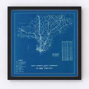 Clark County Vintage Map 1936