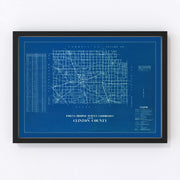 Clinton County Vintage Map 1936