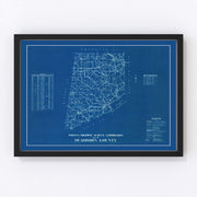 Dearborn County Vintage Map 1936