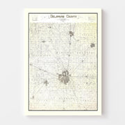 map of Delaware Coun