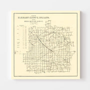 map of Elkhart Count