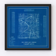 Elkhart County Vintage Map 1936