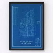 Fountain County Vintage Map 1936