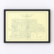 Fulton County Vintage Map 1911