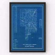 Fulton County Vintage Map 1936