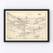 Gary Vintage Map 1928