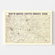 map of Greene County