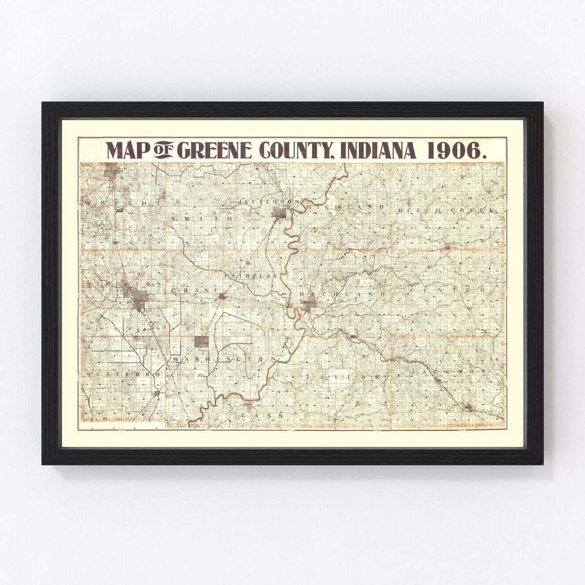 Greene County Vintage Map 1906