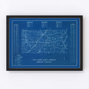 Greene County Vintage Map 1936