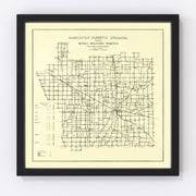 Hamilton County Vintage Map 1909