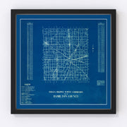 Hamilton County Vintage Map 1936