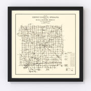 Henry County Vintage Map 1911