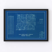 Henry County Vintage Map 1936