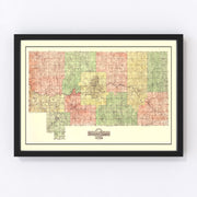 Howard County Vintage Map 1917