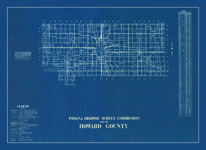 Size comparison using Vintage Map of Howard County, Indiana 1936