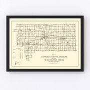 Howard County Vintage Map 1909