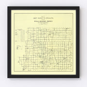 Jay County Vintage Map 1910