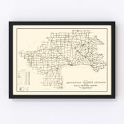 Jefferson County Vintage Map 1911