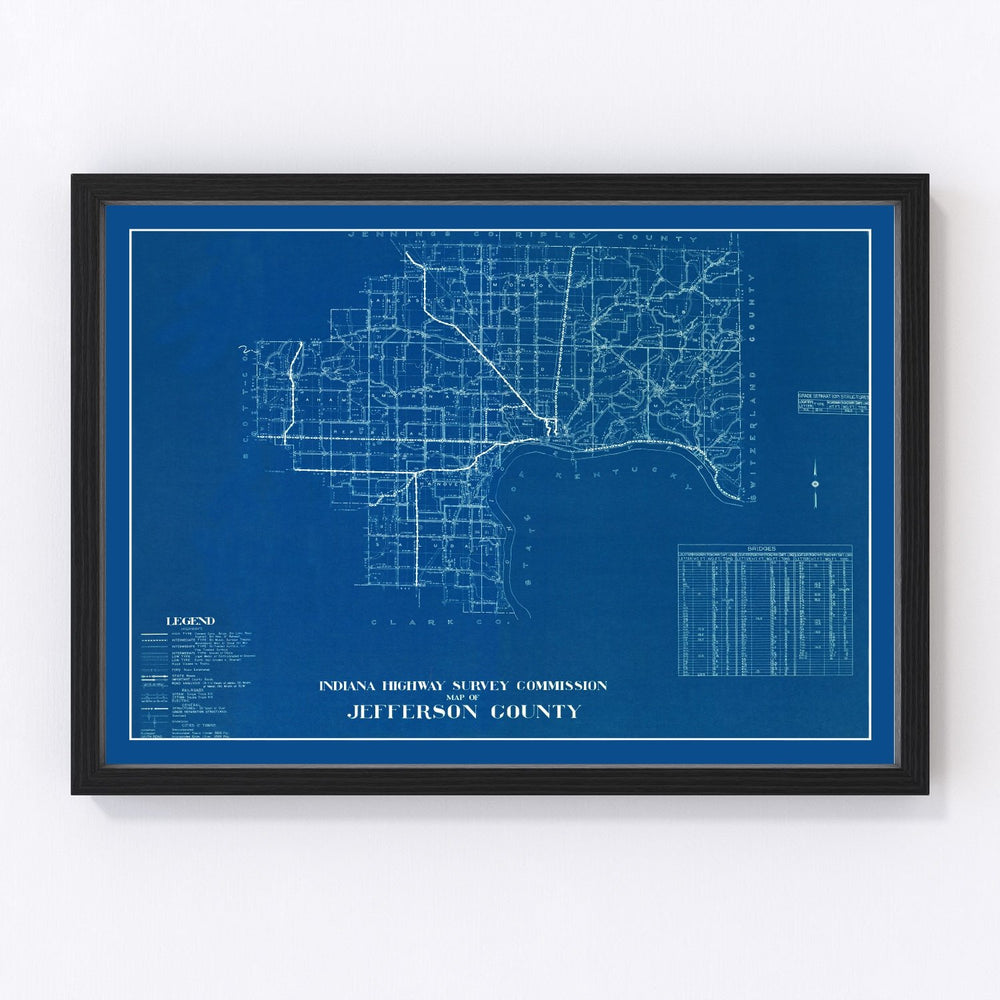 Jefferson County Vintage Map 1936