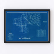 Jefferson County Vintage Map 1936
