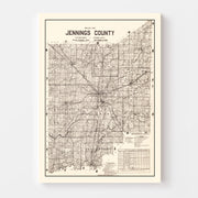 map of Jennings Coun