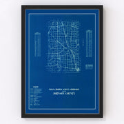 Johnson County Vintage Map 1936