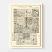 map of Kosciusko Cou