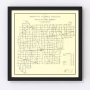 Hancock County Vintage Map 1911