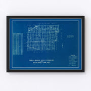 Hancock County Vintage Map 1936