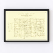 LaGrange County Vintage Map 1909
