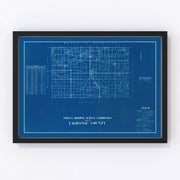 LaGrange County Vintage Map 1936
