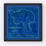 Lake Manitou Vintage Map 1924