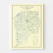 map of LaPorte Count