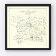 Lawrence County Vintage Map 1909
