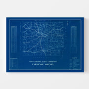 map of Lawrence Coun