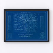 Lawrence County Vintage Map 1936
