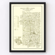 Madison County Vintage Map 1910