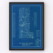 Miami County Vintage Map 1936