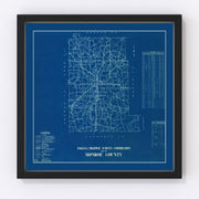 Monroe County Vintage Map 1936