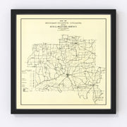 Morgan County Vintage Map 1911