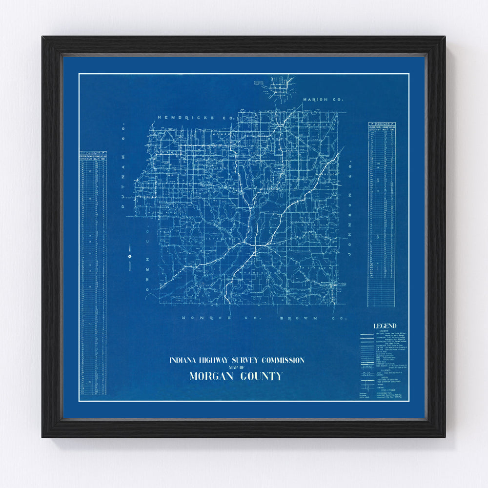 Morgan County Vintage Map 1936