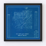 Morgan County Vintage Map 1936