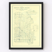 Newton County Vintage Map 1909