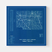 map of Noble County