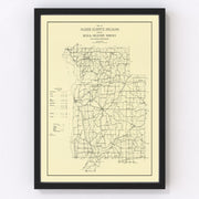 Parke County Vintage Map 1911